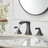 BWE 8 in. Widespread 2-Handle Waterfall Bathroom Sink Faucet in Polished Chrome - 2 of 4