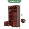5-Tier Bookcase and Bookshelf, Large 63 Inch Tall Floor Standing Book Shelf for Home Office, Toy Display Storage Shelves - 2 of 4