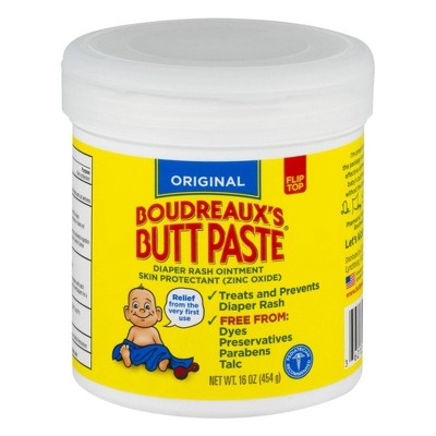 Boudreaux's Butt Paste Baby Diaper Rash Cream Original Strength - 16oz