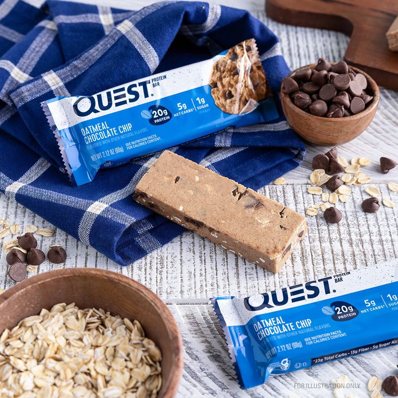 Quest Nutrition Protein Bar - Oatmeal Chocolate Chip, 3 of 11
