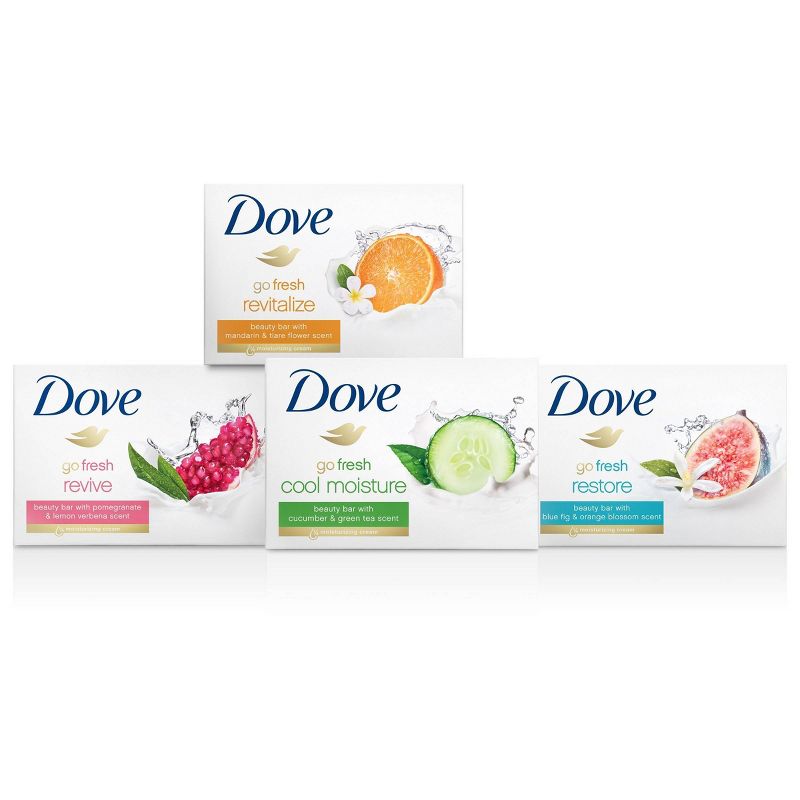 Dove Beauty Pomegranate &#38; Hibiscus Tea Rejuvenating Bar Soap - 8pk/3.75 oz each, 6 of 9
