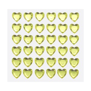 Unique Bargains Heart Shape Self Adhesive Valentine Makeup DIY Rhinestone Stickers 144 Pcs - 1 of 4