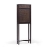 Teamson Home Hatteras Over the Toilet Cabinet with Rattan Inlay Doors and Sturdy Shelves - 3 of 4