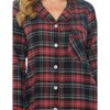 Ashford & Brooks Women's Flannel Plaid Sleep Shirt Button Down Nightgown - 4 of 4
