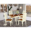 5-Piece Buttermilk and Cherry Solid Wood Top - Dining Room Set  - Seats 4 - 2 of 4
