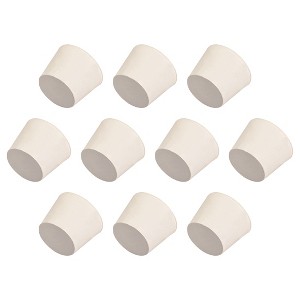 Unique Bargains Tapered Shaped Solid Rubber Stopper for Block Pipe Mouths 10 Pcs - 1 of 3