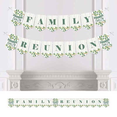 Big Dot of Happiness Family Tree Reunion - Family Gathering Party Bunting Banner - Party Decorations - Family Reunion