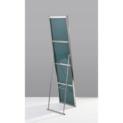 Champagne Steel Rectangular Folding Floor Mirror