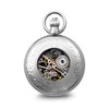 Black Bow Jewelry Charles Hubert Chrome Finish Brass Window Cover Pocket Watch - 2 of 4