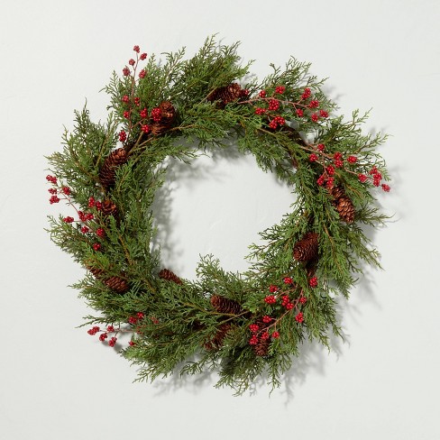 hearth and hand magnolia christmas wreath