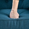 Okak Mid-Century Modern Armchair,Tufted Back Accent Chair with Birch Wood Legs for Living Room,Bedroom - 4 of 4