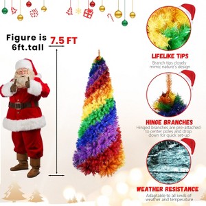 Aghana Digitals 7.5ft PVC Rainbow Spiral Tree - 1 of 4