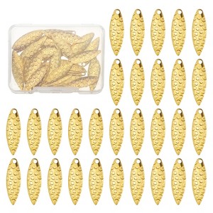 Unique Bargains Metal Curved Fishing Spinner Baits with Storage Box 40 Pcs - 1 of 4