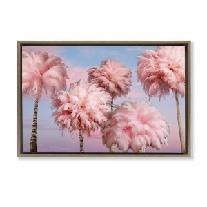 Stupell Industries Fluffy Pink Palm Trees, 25" x 17" - 1 of 4