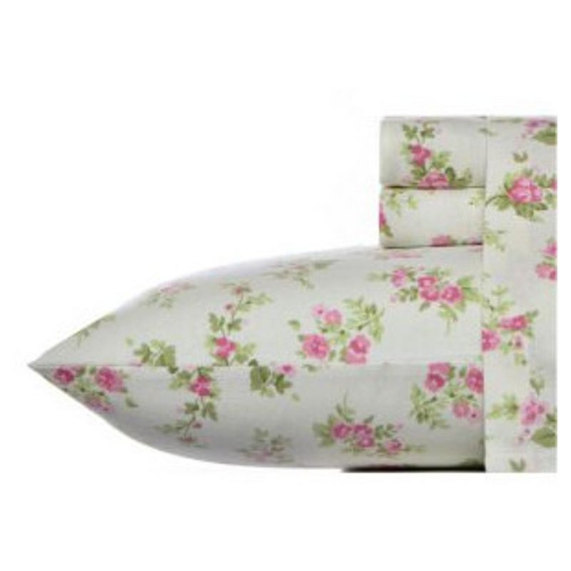 Printed Pattern Flannel Sheet Set - Laura Ashley, 1 of 14