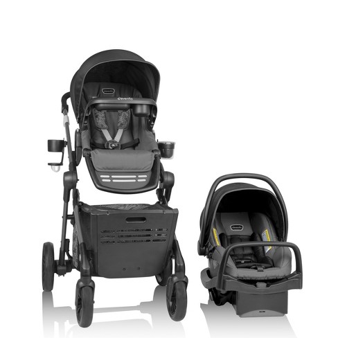 Evenflo double stroller with car seat on sale