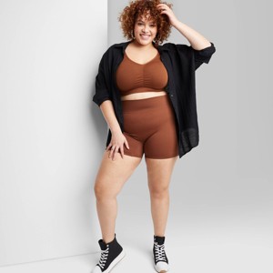 Women's High-Rise Seamless Bike Shorts - Wild Fable™ - 1 of 3