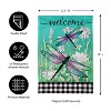 Evergreen Dragonflies and Wildflowers Garden Linen Flag 12.5 x 18 Inches Indoor Outdoor Decor - 2 of 4