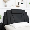 vidaXL Headboard Cushion Black 39.4" Faux Leather - 3 of 4