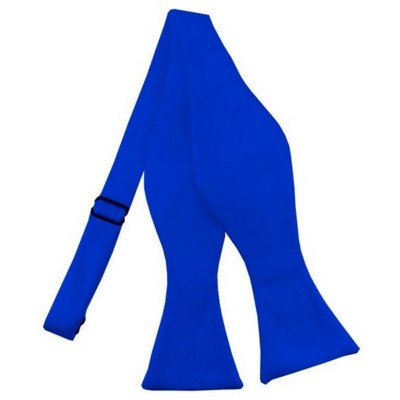 Men's Solid Color 2.75" x 4.75"  Adjustable 16" - 22" Self-Tie Bow Tie for Tuxedo & Wedding
