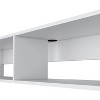 Vynxaria Modern Floating Media Rack, Wall-Mounted, White Melamine, 59.1"W x 12.6"D x 10.4"H - 4 of 4