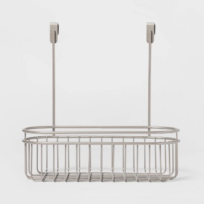 Over the Cabinet Hanging Storage Caddy Brushed Nickel - Threshold™