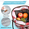 Tirrinia Large Insulated Lunch Tote Bag for Women, Cute Waterproof Leakproof Cooler Bag for Work, Adult Shopping Grocery Bags for Frozen Food - 3 of 4