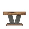 HTUTWOO 31.5” Square Coffee Table, Modern Cocktail Tea Table with Crisscross Base Suitable for small spaces, Brown - 4 of 4