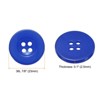 Unique Bargains Resin Craft DIY Round Flat 4-Hole Replacement Sewing Buttons 10 Pcs - 2 of 4