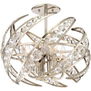 Quoizel Lighting Crescent 4 - Light Semi-Flush Mount in  Polished Nickel - 1 of 3