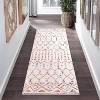 Washable Area Rugs Rug for Living Room Bedroom Farmhouse, Geometric Neutral Rug Low Pile Non-Slip Soft Stain-Resistant Carpet - 2 of 4