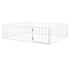 CAVINAS Kids Montessori Bed with Door,Versatile Metal Floor Bed with Fence,Twin/Full/Queen Size Toddler Bed for Bedroom Playroom,Black/White/Pink - 4 of 4