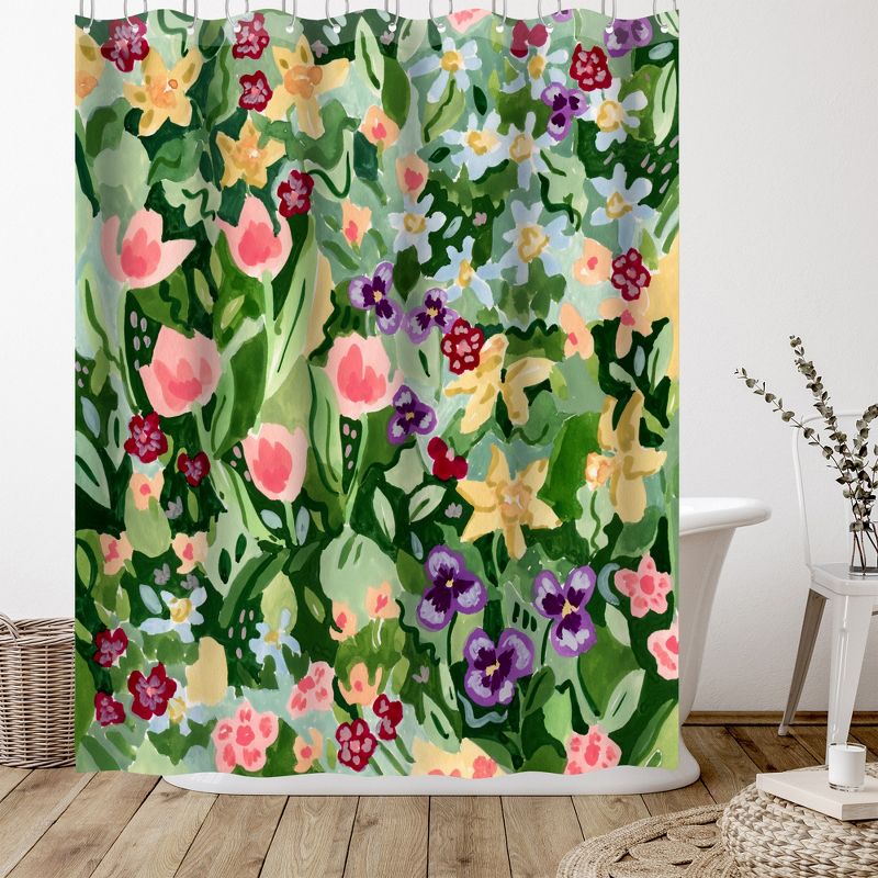 Americanflat 71X74 Botanical Shower Curtain by Pi Creative Art, 4 of 6
