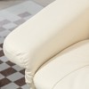 Faux Leather Swivel Reclining Chair with Ottoman, High Back and Upholstered Wrapped Base - 2 of 4
