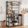 7-Tier Kitchen Shelving Unit with Drawers - 90cm Wide Worktop, 150kg Capacity, MDF & Steel Storage Organizer, Mobile Kitchen Island - 3 of 4