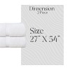 Home Weavers Elegance Essentials 550GSM 100% Cotton Zero Twist Super Absorbent Bath Towel Set - 2 of 4
