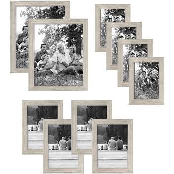 Americanflat 11x14 Oak Picture Frame 2 Pack With Shatter-resistant Glass  Cover - 11x14 Frame With Mat For 8x10 Inch Photos - 2 Pack : Target