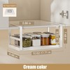 Expandable Under Cabinet Shelfs, Hanging Under Shelf Storage Basket, Metal Under Desk Storage Shelf, Heavy Duty Carbon Steel Hanging Organizer - 2 of 4