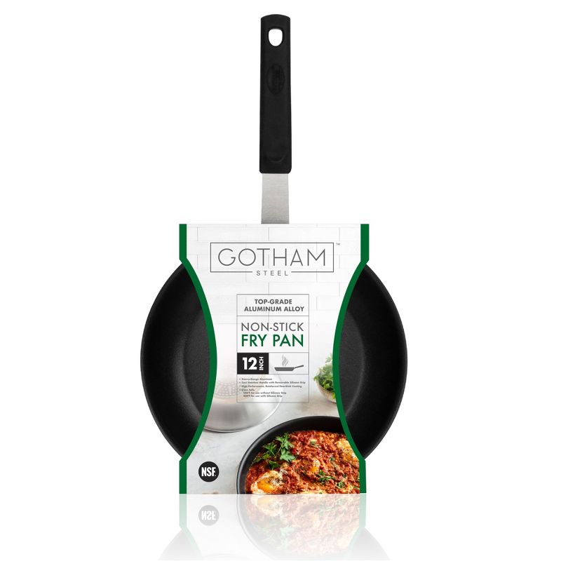 Gotham Steel Professional Series NSF 12'' Fry Pan with Removeable Rubber Handle, 1 of 2