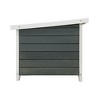 VASIP Weatherproof Wooden Rabbit Hutch - Lockable Door, Open Top, Indoor/Outdoor Use,for Small Pets,Gray - 4 of 4