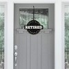 Big Dot of Happiness Happy Retirement - Hanging Porch Retirement Party Outdoor Decorations - Front Door Decor - 1 Piece Sign - 2 of 4