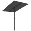 Garden Umbrella Sand White Polyester, Aluminum 6.6 x 4.9 ft  vidaXL - 2 of 4
