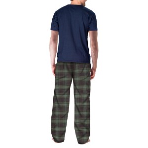 SLEEPHERO Men’s Pajama Set 2 Piece PJ with Crew Neck Short Sleeve Tee and Pants - 1 of 4