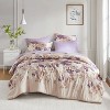 7Pcs Bed-in-a-Bag Comforter Set with Watercolor Floral Print, Soft Brushed Microfiber for Year-Round Use - 3 of 4