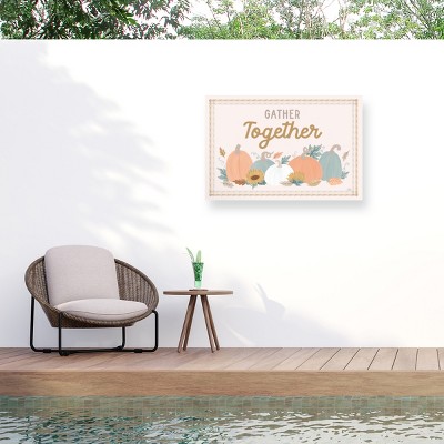 Laura Marshall Festive Friendsgiving I Outdoor Canvas Art
