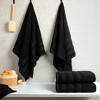 American Soft Linen 4 Piece 100% Cotton 27x54" Salem Bath Towel Set - 2 of 4