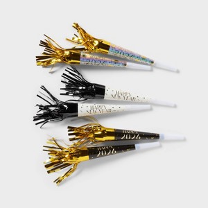 6ct New Year's Eve Party Horns - Spritz™ - 1 of 3