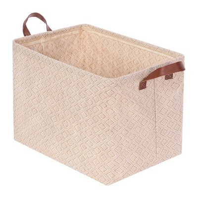 Unique Bargains Fabric Organizing Closet Storage Storage Cube with Handles 1 Pc