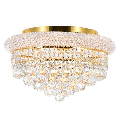 CWI Lighting Empire 5 Light Flush Mount With Gold Finish