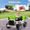 12V Kids Ride-on Dump Truck with Remote Control, 2-Speed Electric Toy Car, Dumping Bed, Shovel, LED Lights & Music for Outdoor Play - 2 of 4